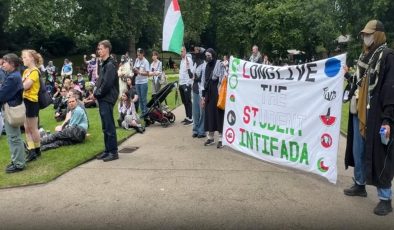 Oxford Circus’ta Filistin Protestosu Nedeniyle Trafik Kesildi