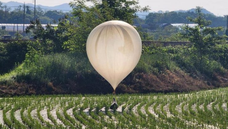 Kuzey Kore, Güney Kore’ye 240 çöp balonuyla mesaj gönderdi