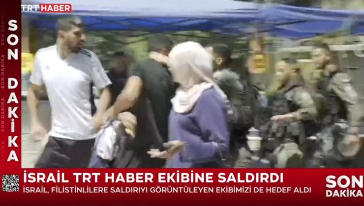 İsrail güçleri TRT ekibine ikinci kez saldırdı