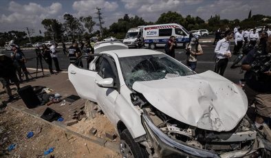 İsrail’in Lid kenti yakınlarında bir otobüs durağında araçla ezme olayı yaşandı