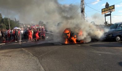 İsrail’in Sayda kentinde bir araca saldırısı: Vurdu ve yok etti